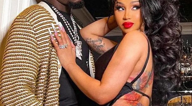 #Offset shows off #CardiB’s MASSIVE cakes! [vid]